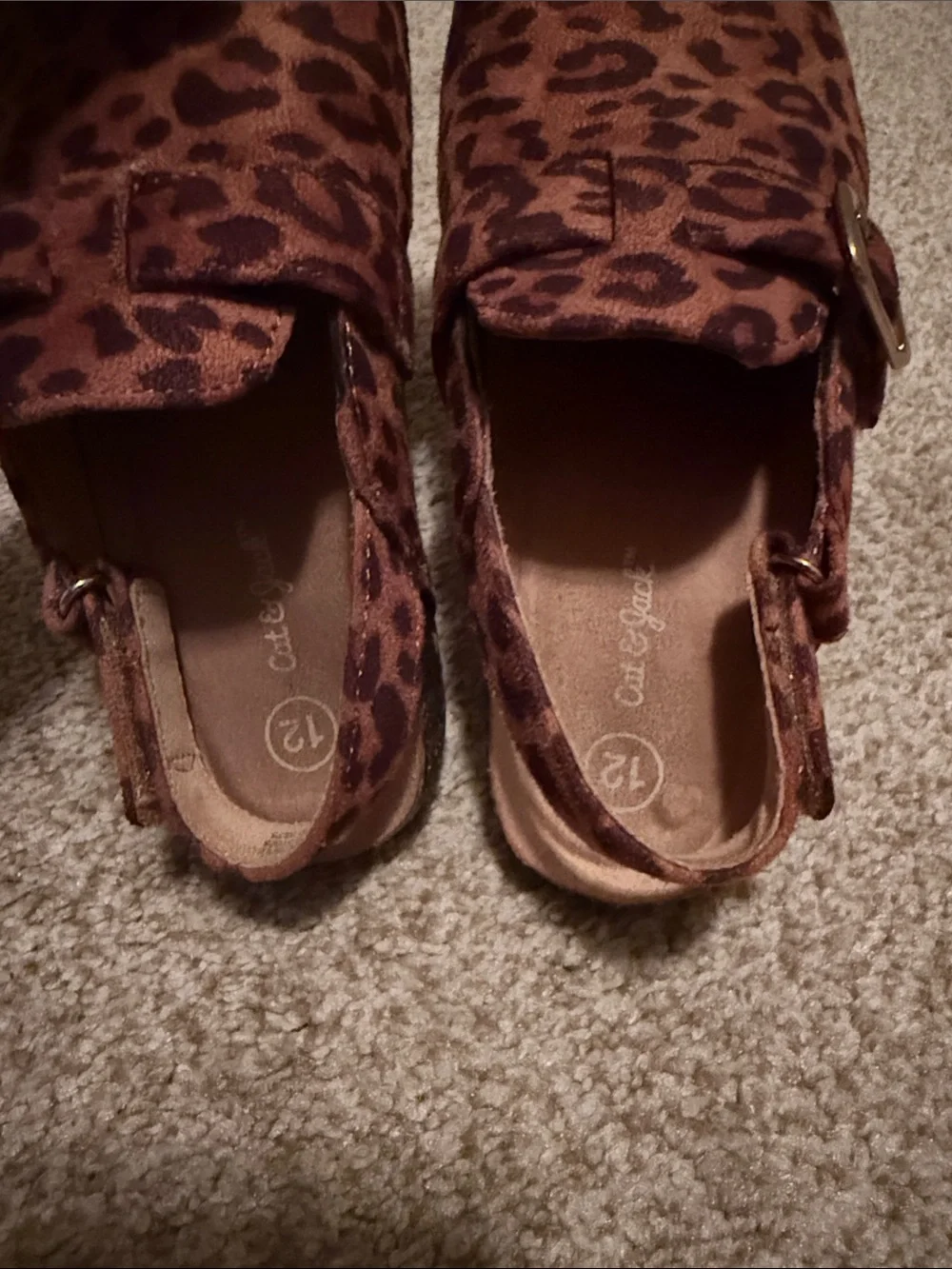 Cat & Jack Kids Leopard Print Slingback Clogs - Brown